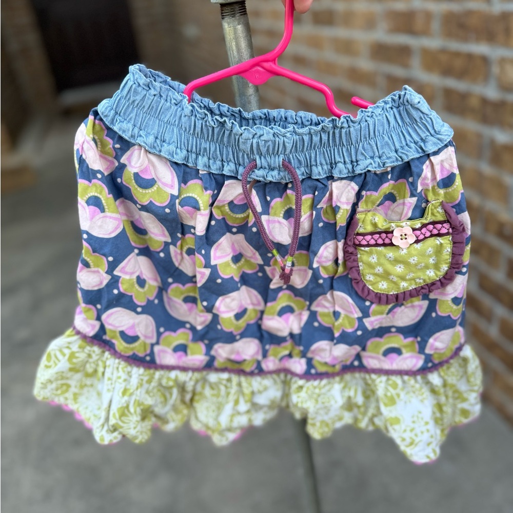 Matilda Jane Blue and Green Floral Skort